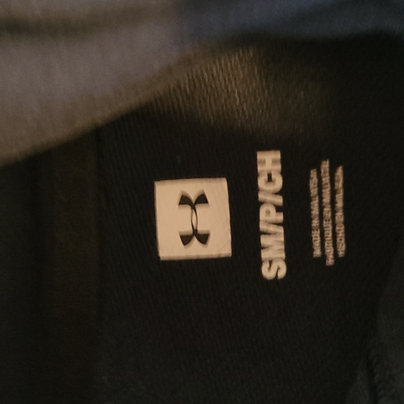 Under Armour Navy Short Sleeve Hoodie - Picture 3 of 5